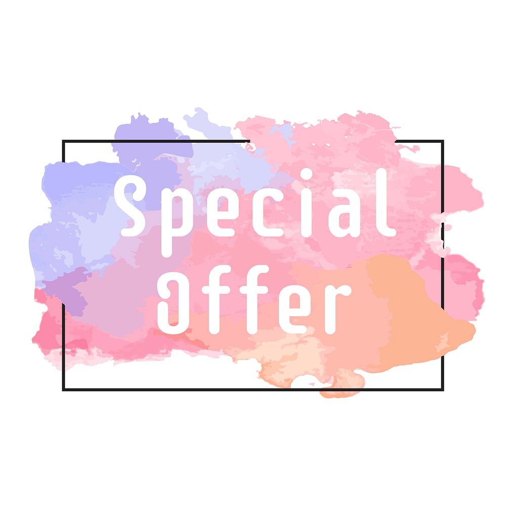 Special offer promotion sign vector