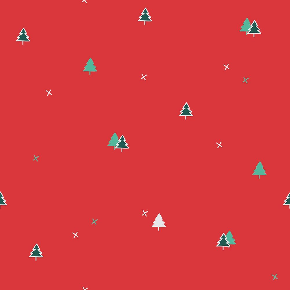 Christmas pine tree pattern background