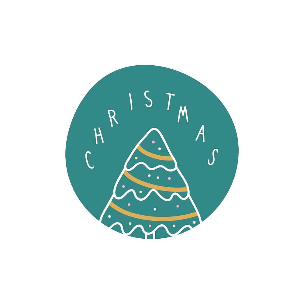 Christmas holiday greeting typography style