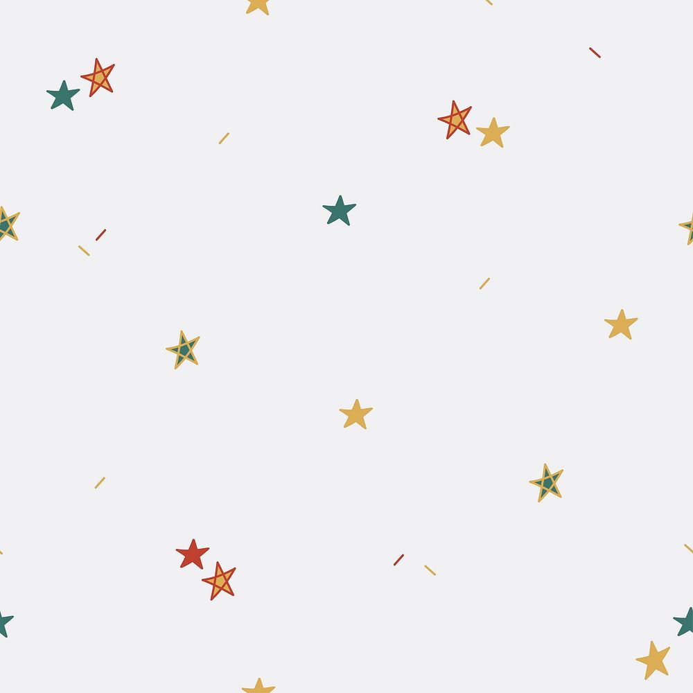 Colorful stars pattern background vector