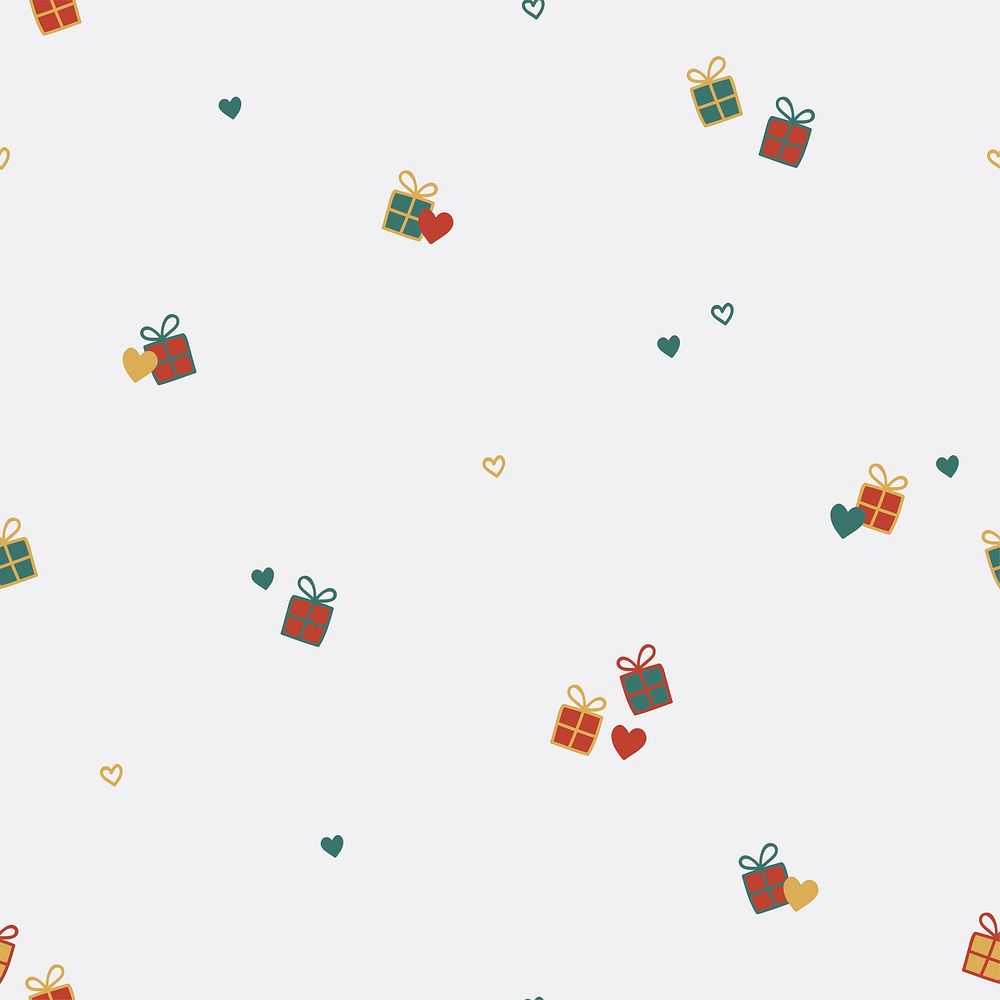 Christmas gift box pattern background