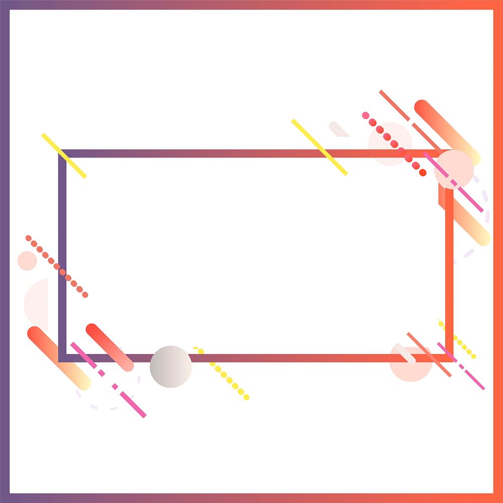 Modern rectangle banner colorful frame | Premium Vector - rawpixel