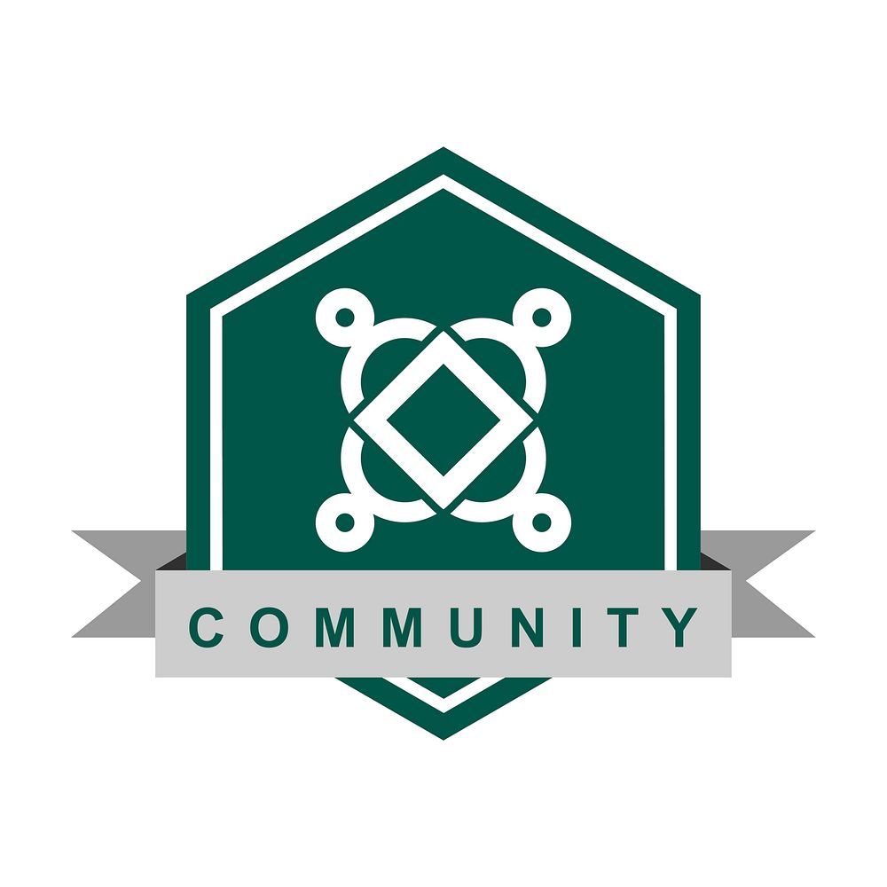 Community branding logo design sample