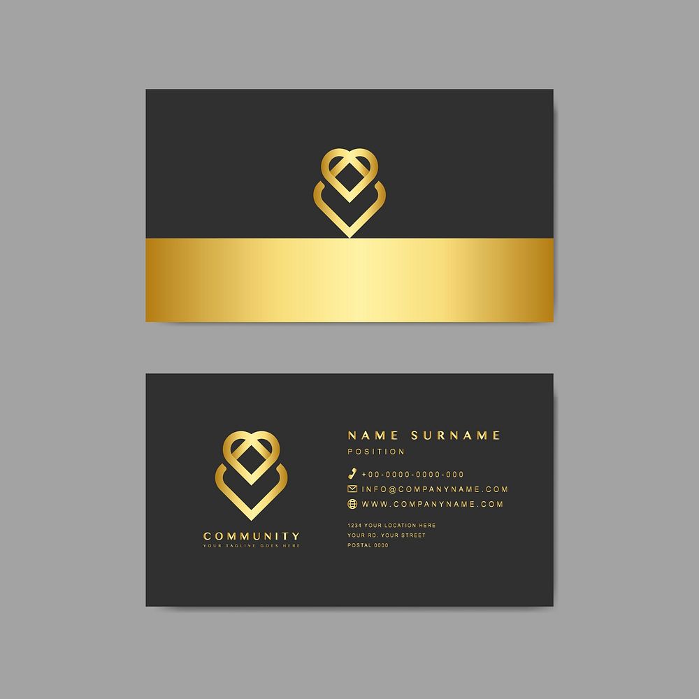 Business card sample design template