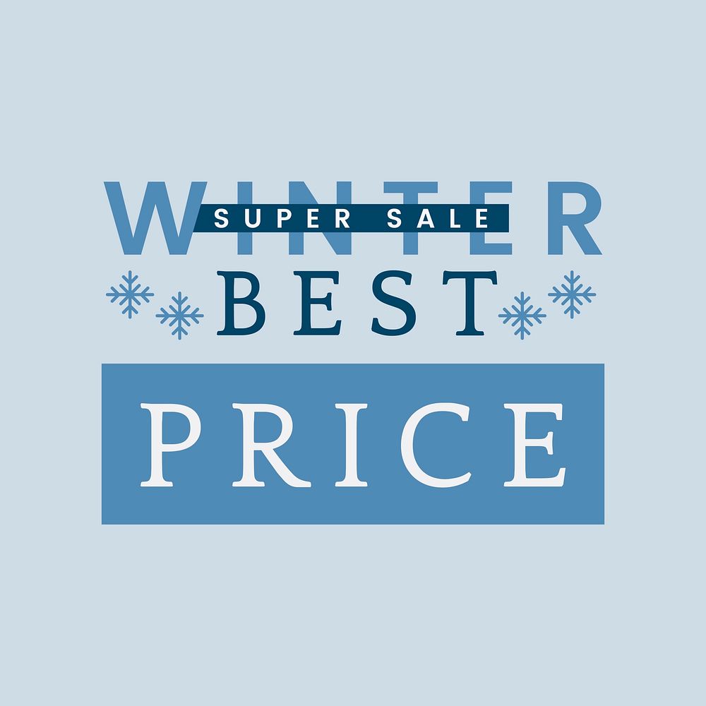 Winter best price super sale vector