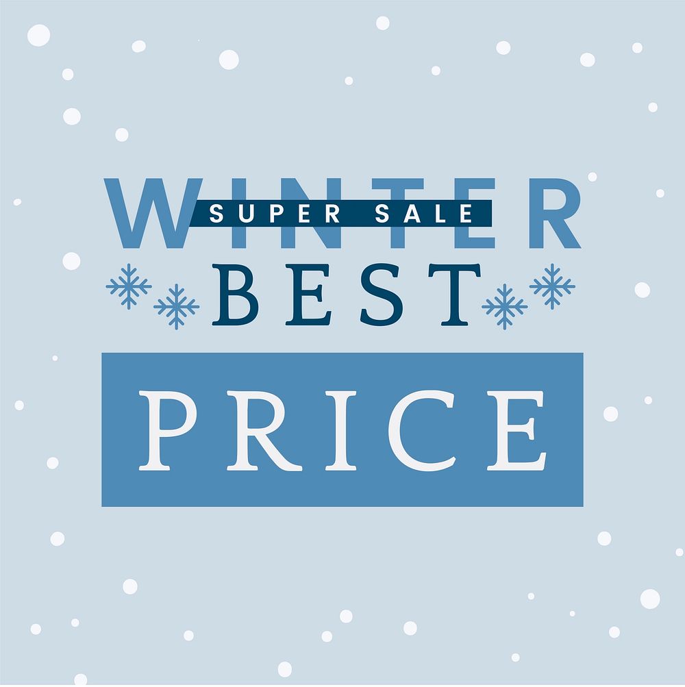 Winter best price super sale vector