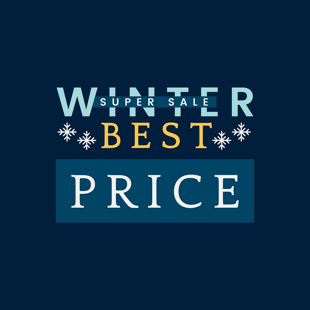 Winter best price super sale vector