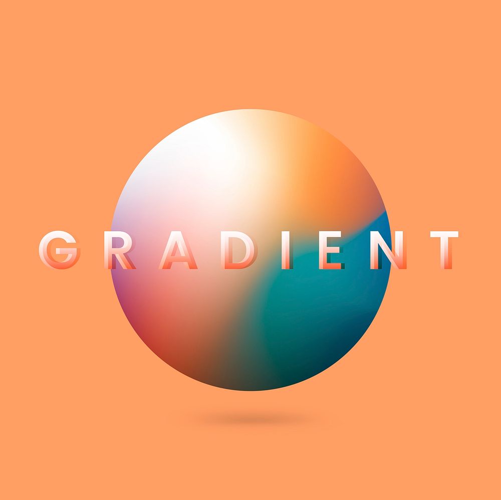 Colorful gradient trend element vector