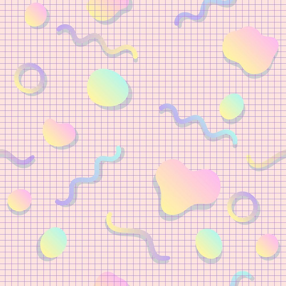 Girly grid lined seamless background vector