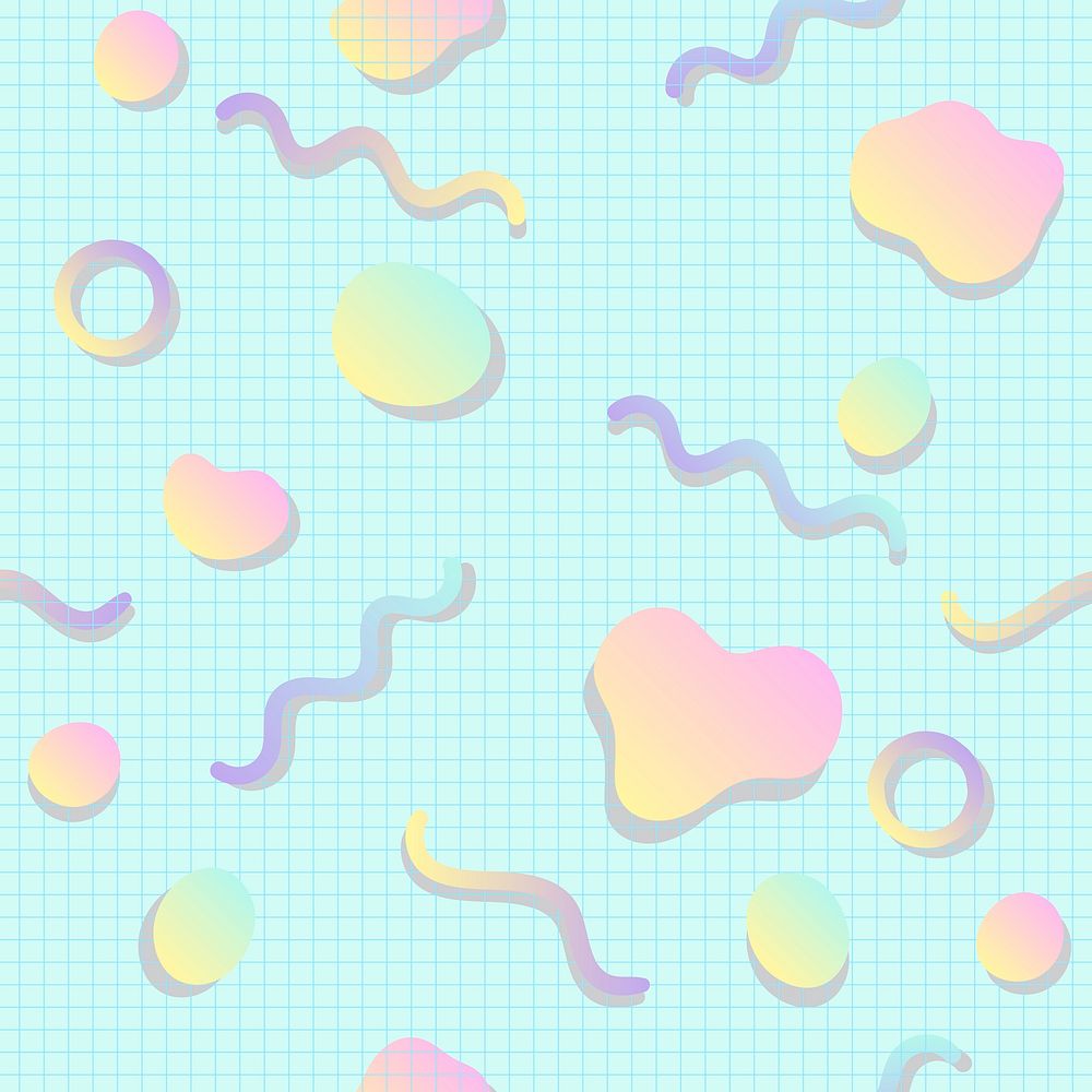 Colorful grid lined pastel background vector