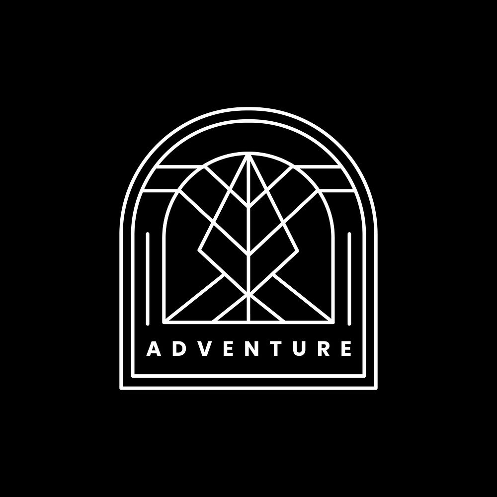 Outdoor adventure logo badge template