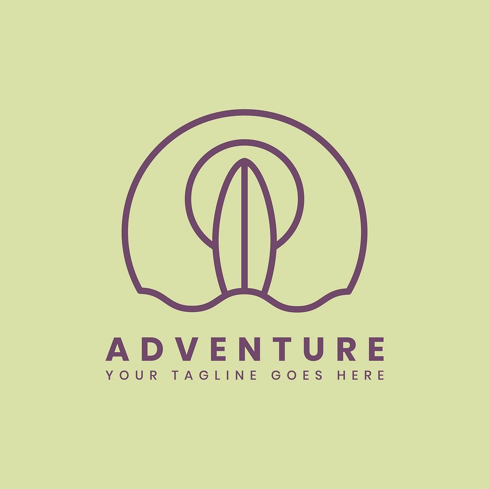 Outdoor adventure logo badge template