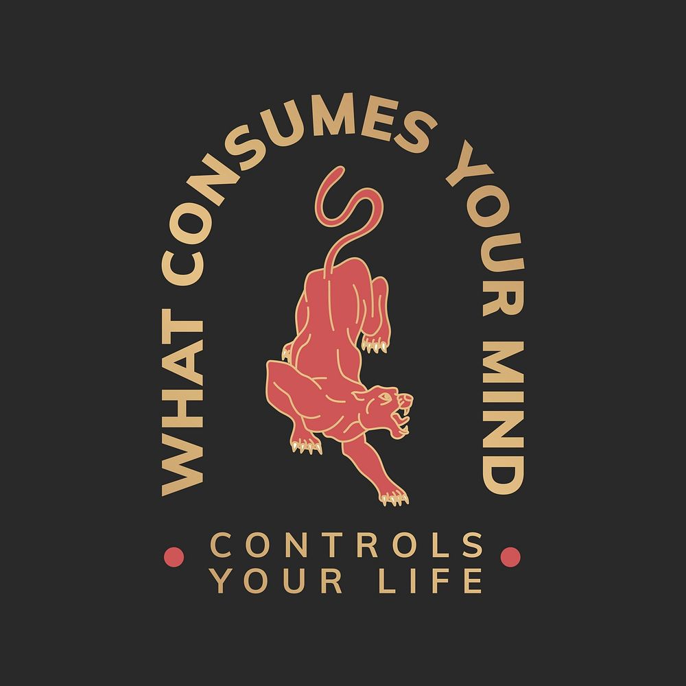 What consumes your mind logo vector