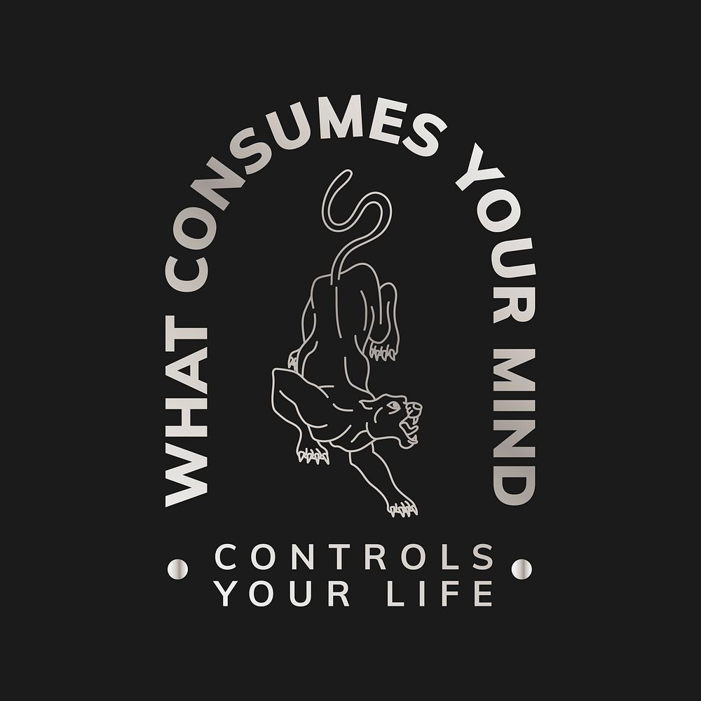 What consumes your mind logo vector