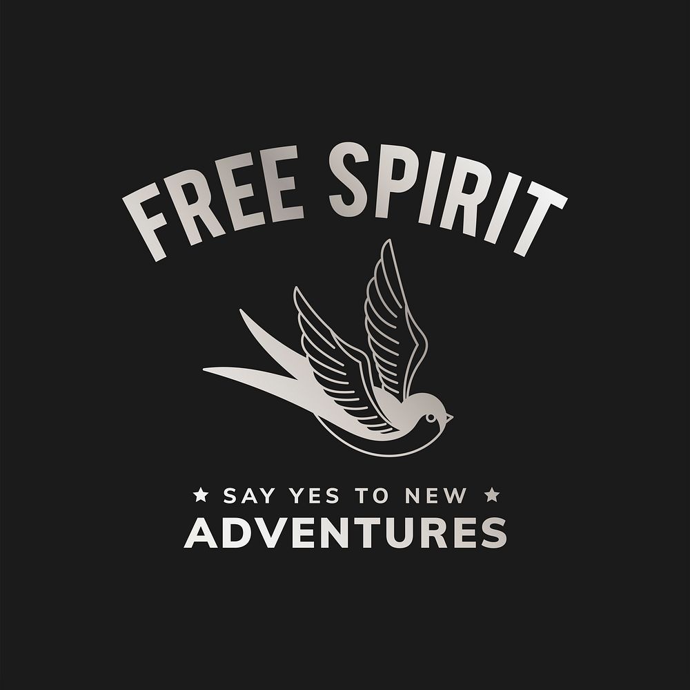 Free spirit vintage logo vector
