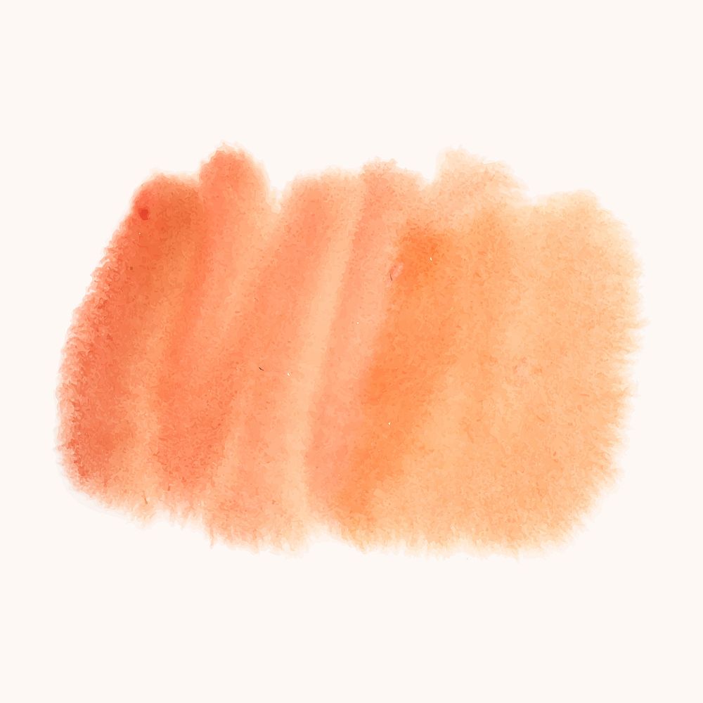 Orange watercolor style banner vector