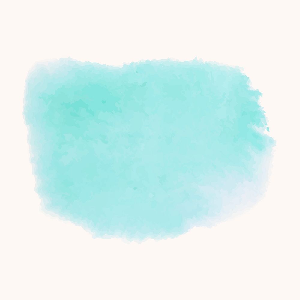 Turquoise watercolor style banner vector