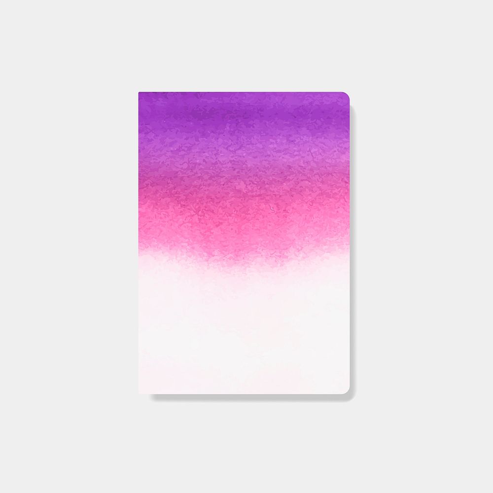 Pink watercolor style card vector