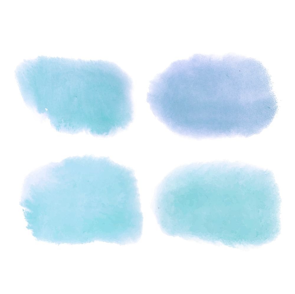 Blue watercolor style banner vector