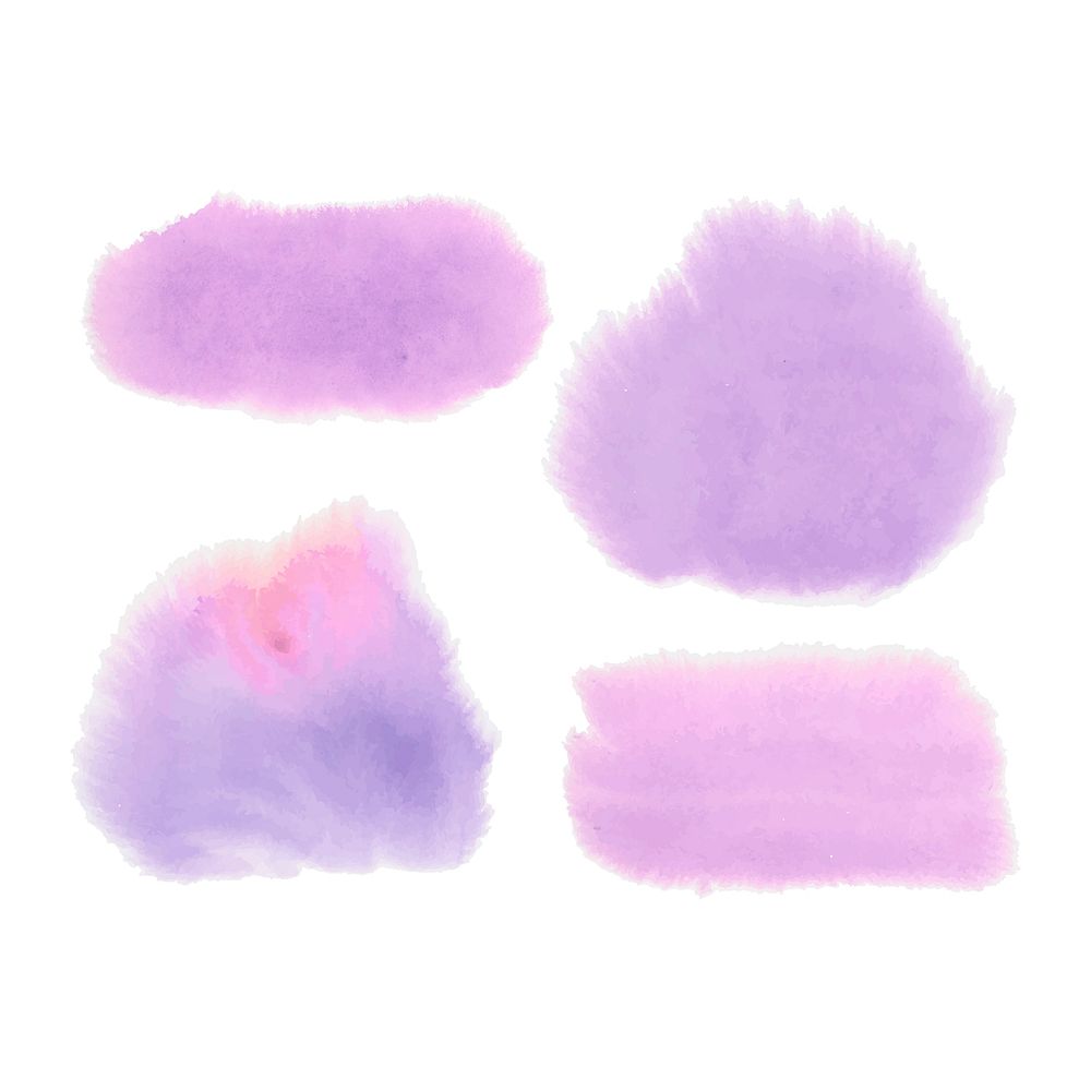 Violet watercolor style banner vector