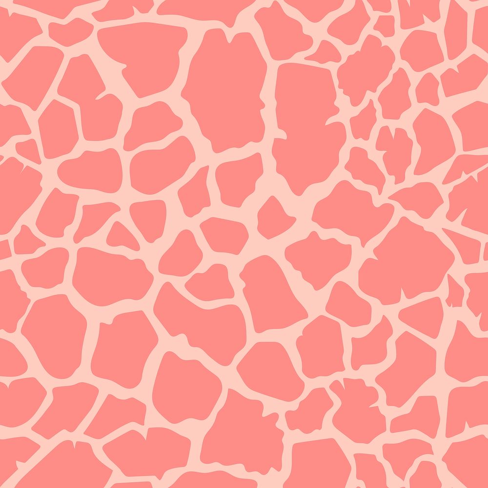 Seamless giraffe skin pattern vector