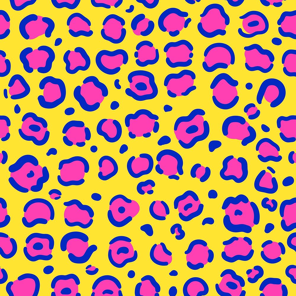 Leopard print seamless design vector
