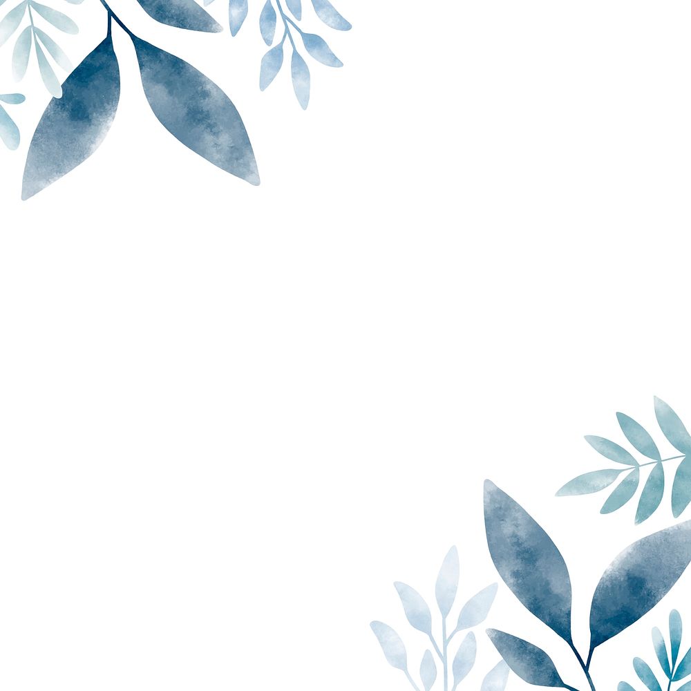 Watercolor leaves with copy space | Premium Vector - rawpixel