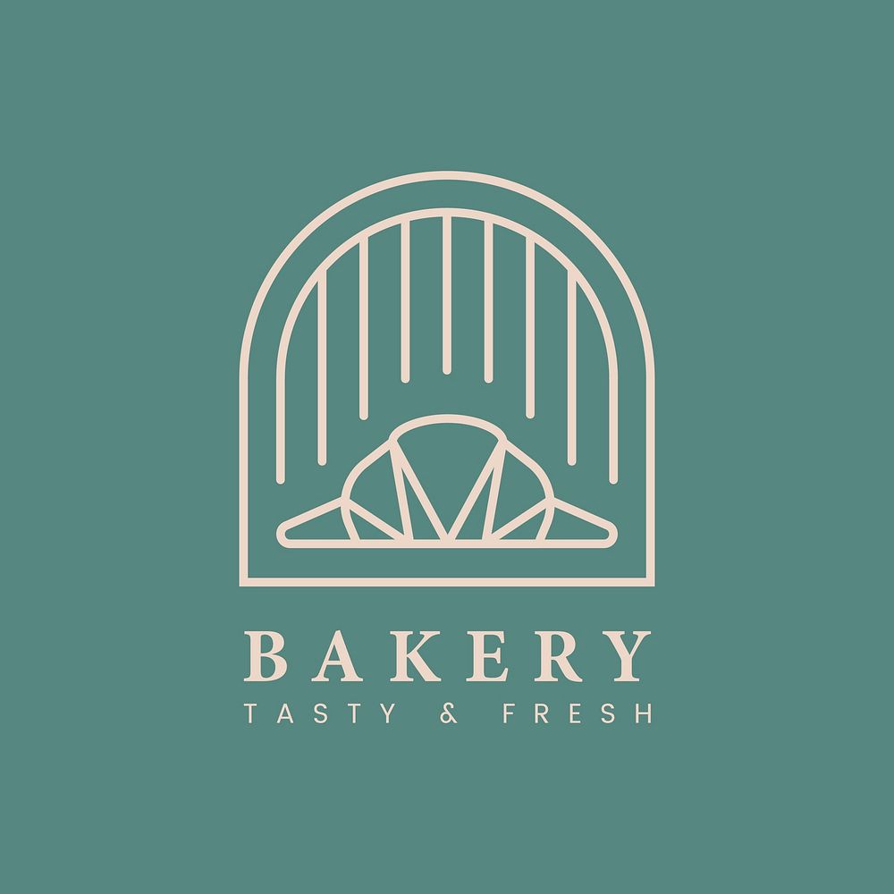 Fresh bakery pastry shop logo vector