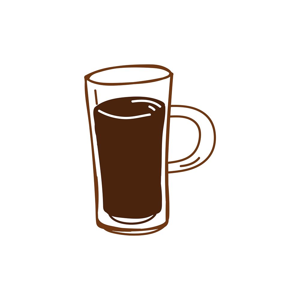 Cup of coffee cafe icon vector