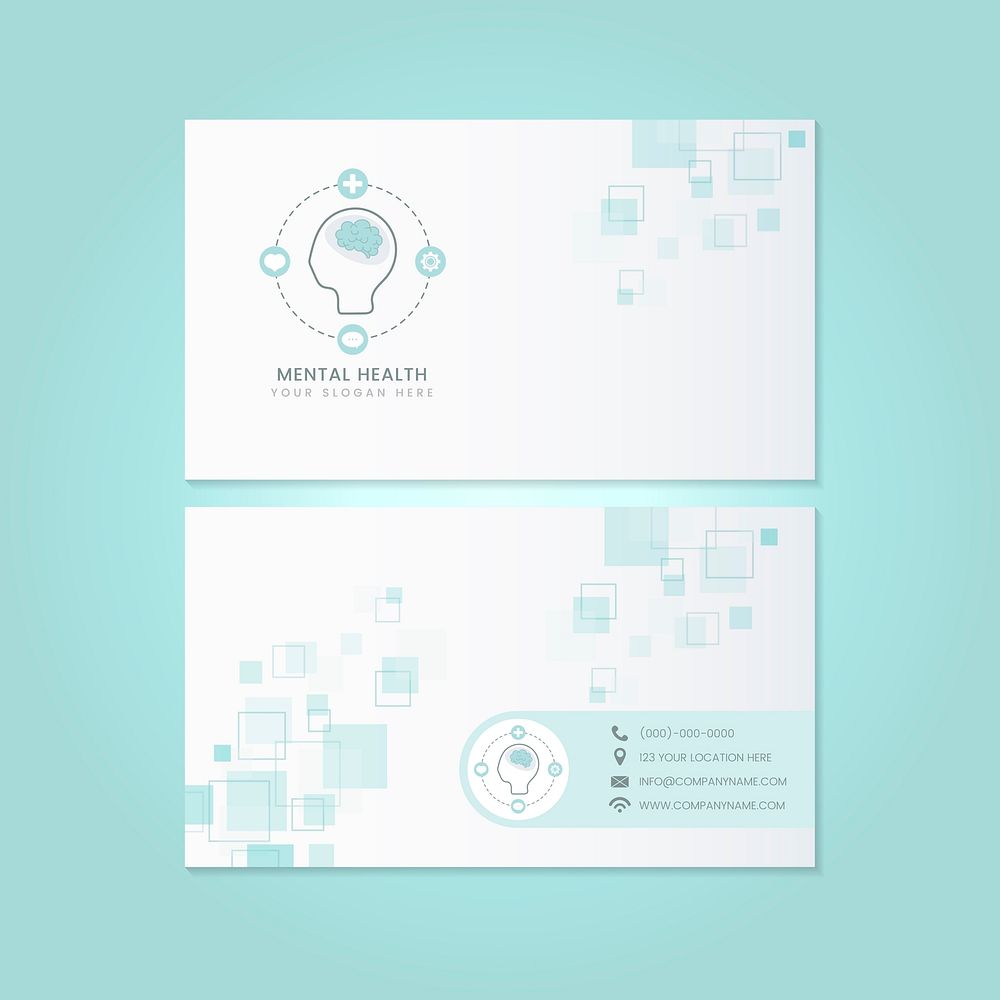Mental health psychiatrist name card Premium Vector rawpixel