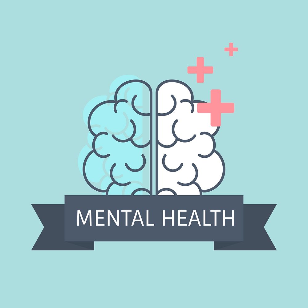 Mental health understanding the brain vector