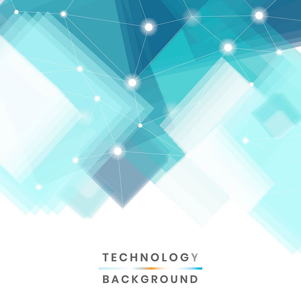 Blue and white futuristic technology background vector