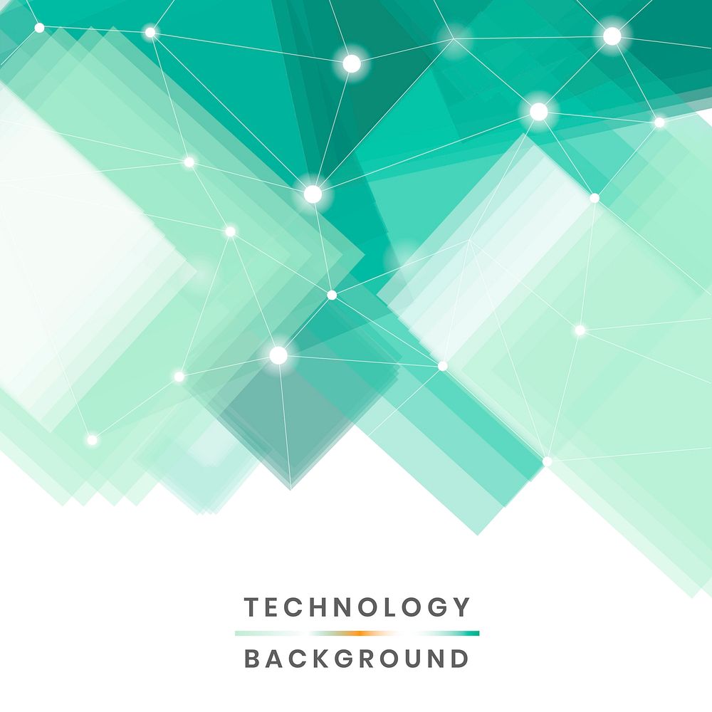 Green and white futuristic technology background vector