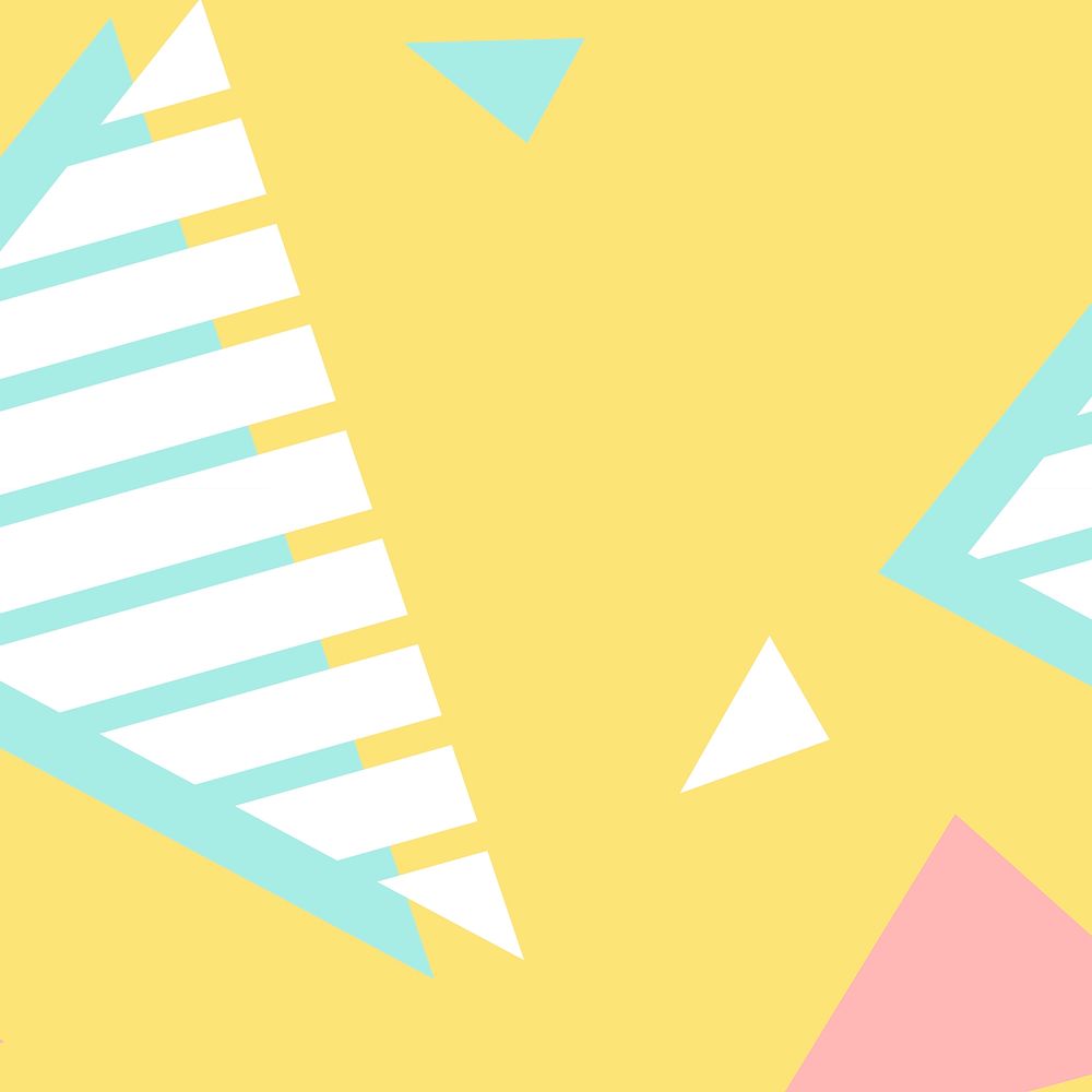 Colorful geometric memphis style background