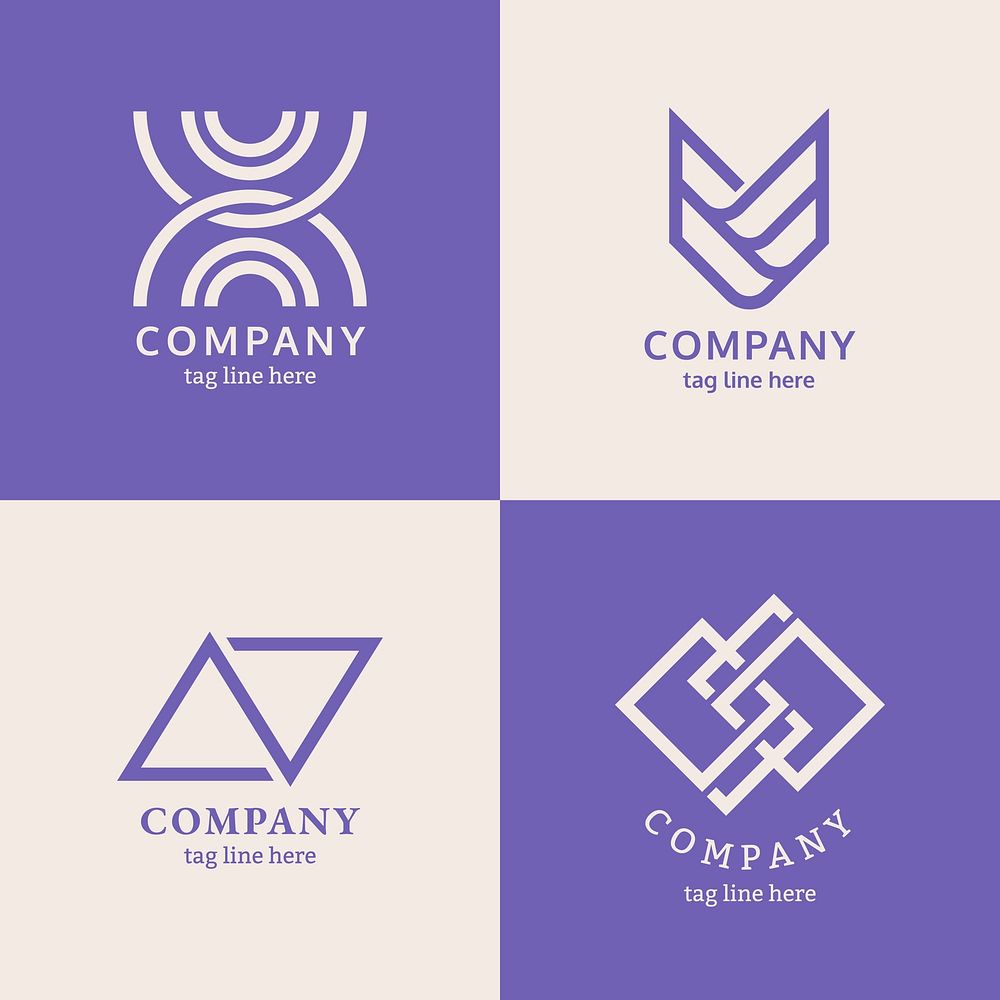 Modern company logo design vector