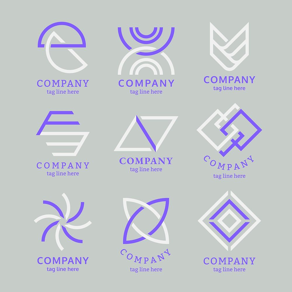 Modern company logo design vector