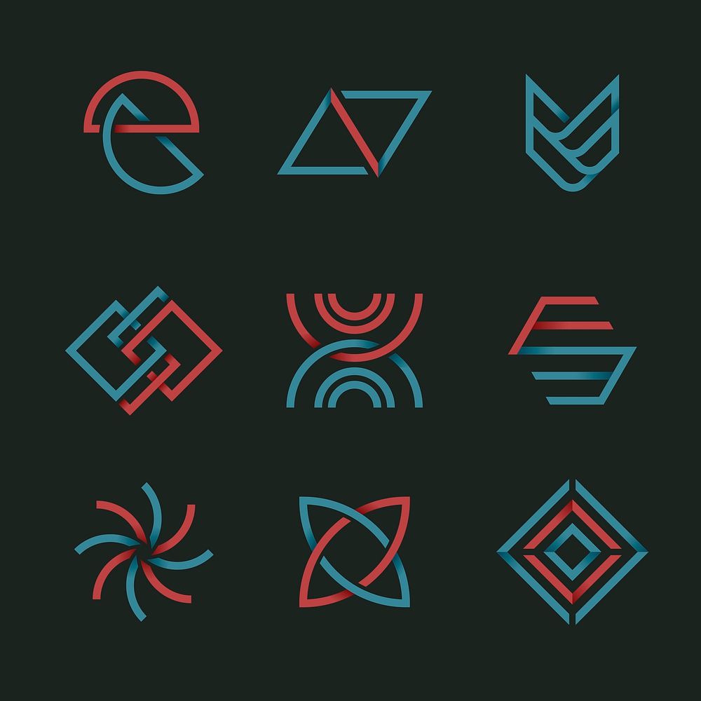 Modern company logo design vector