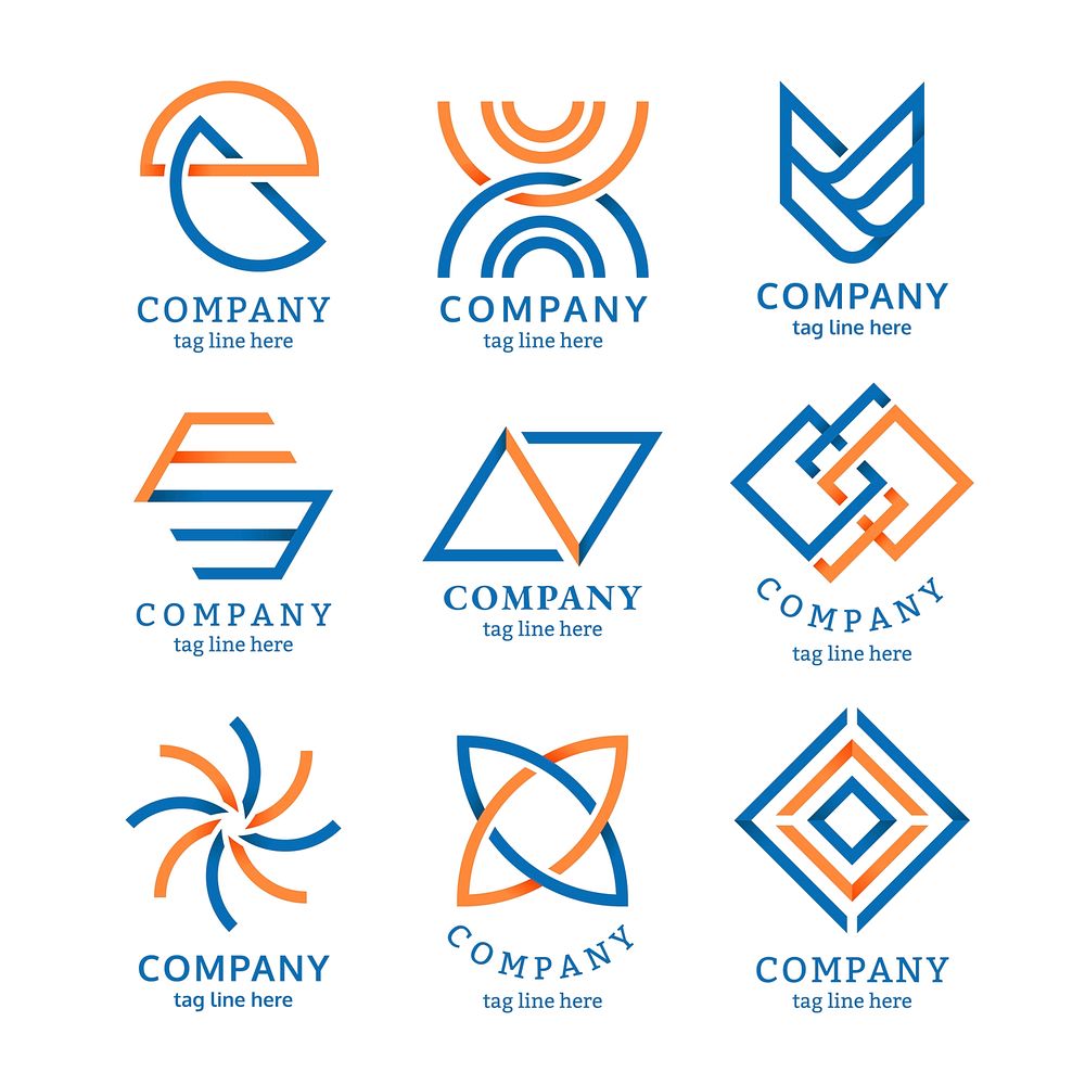 Modern company logo design vector