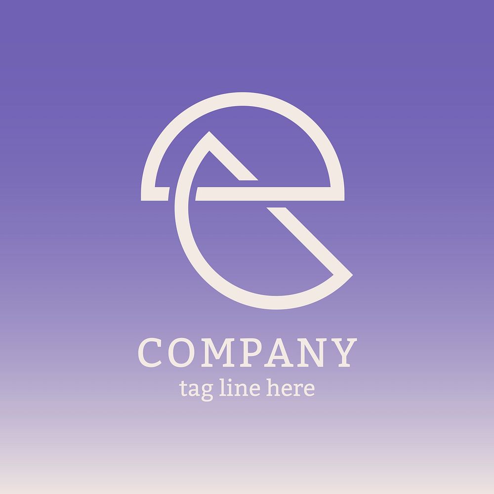 Modern company logo design vector