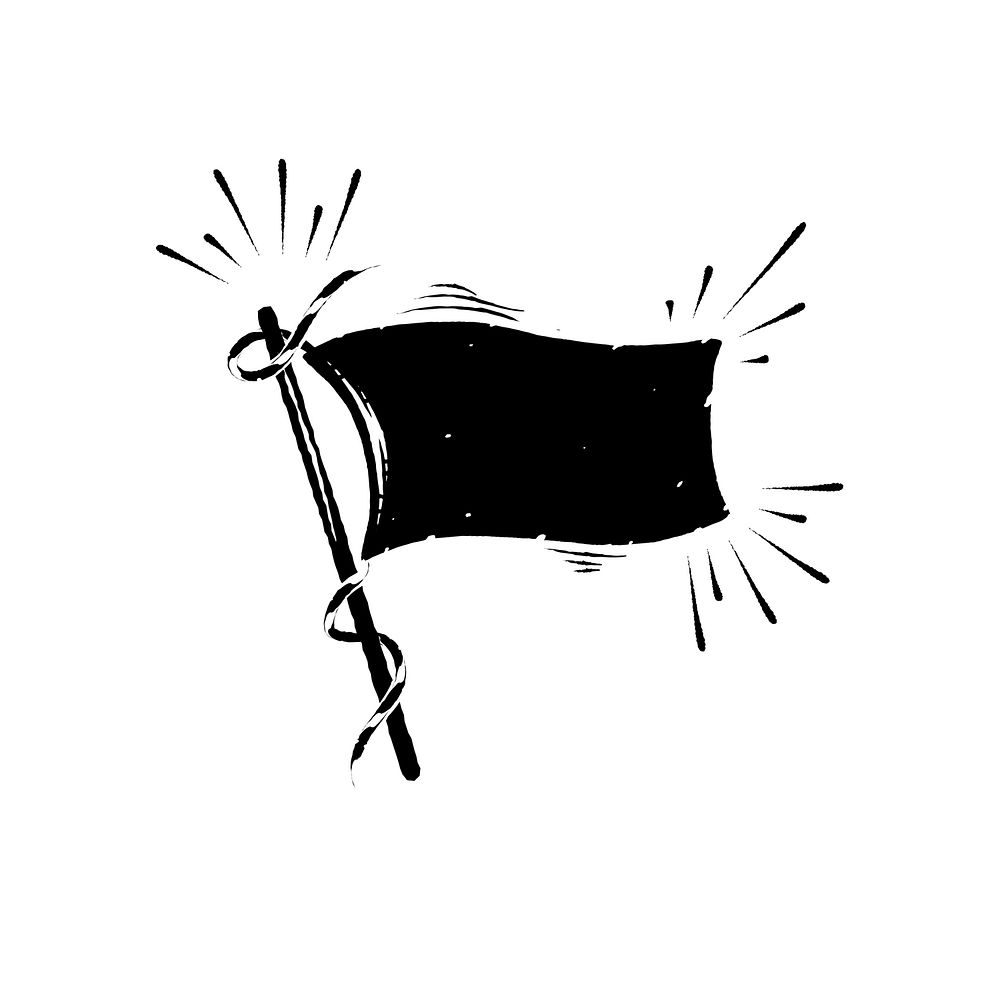 Old school flag banner vector