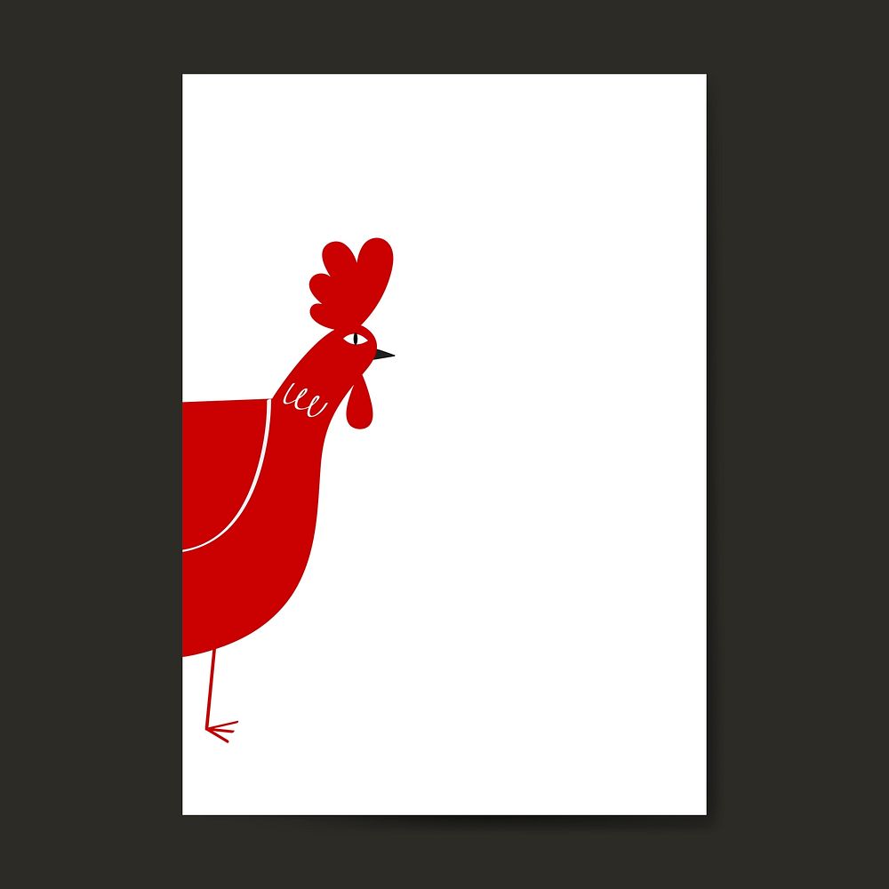 Year of the rooster vector