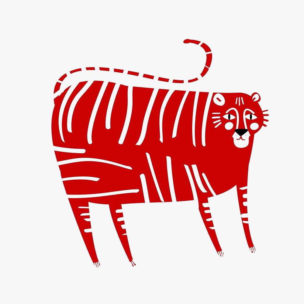 Year of the tiger vector