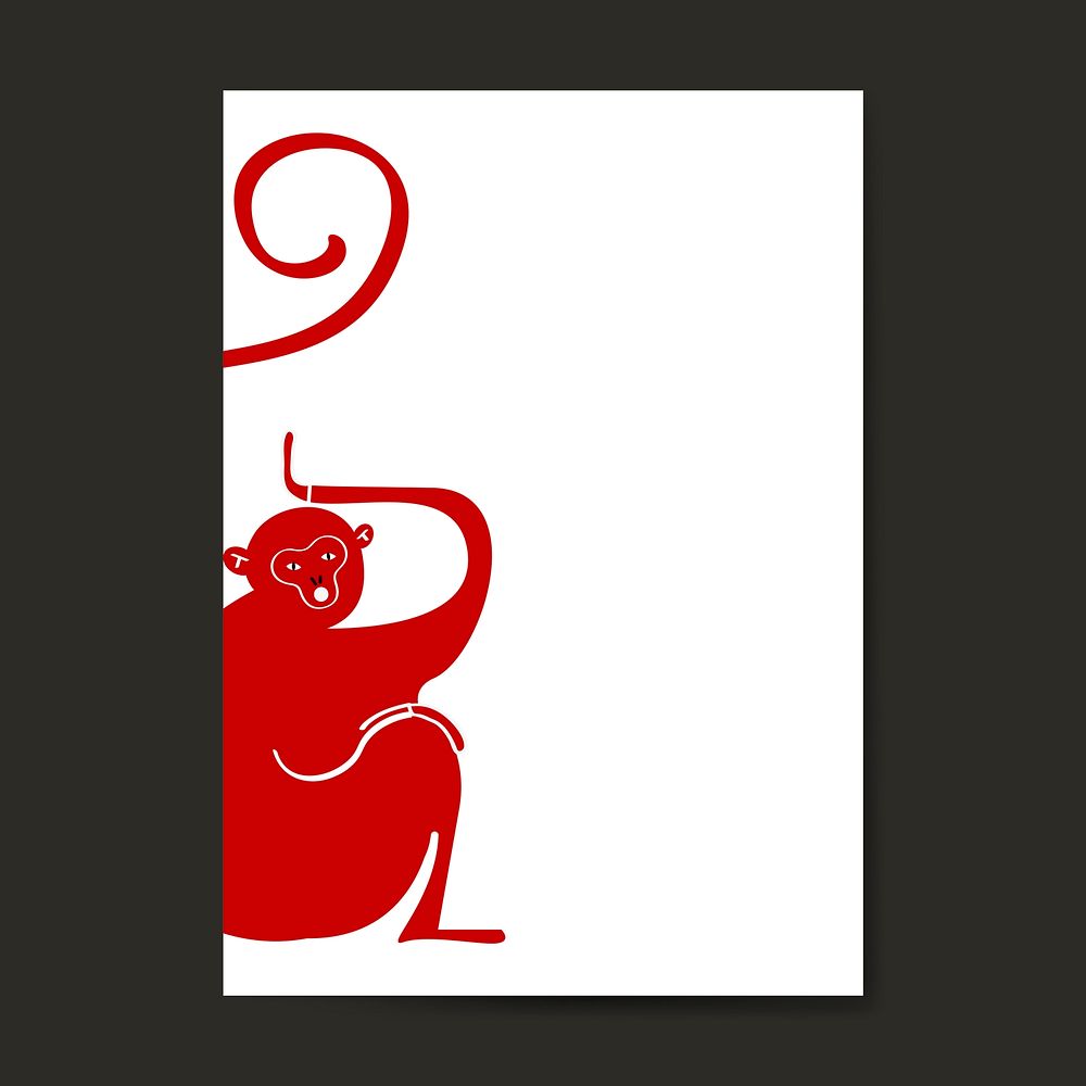 Year of the monkey vector