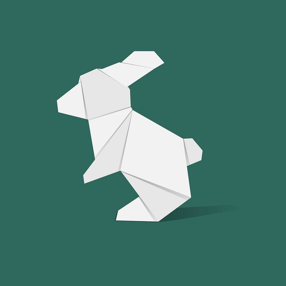 Animal origami vector