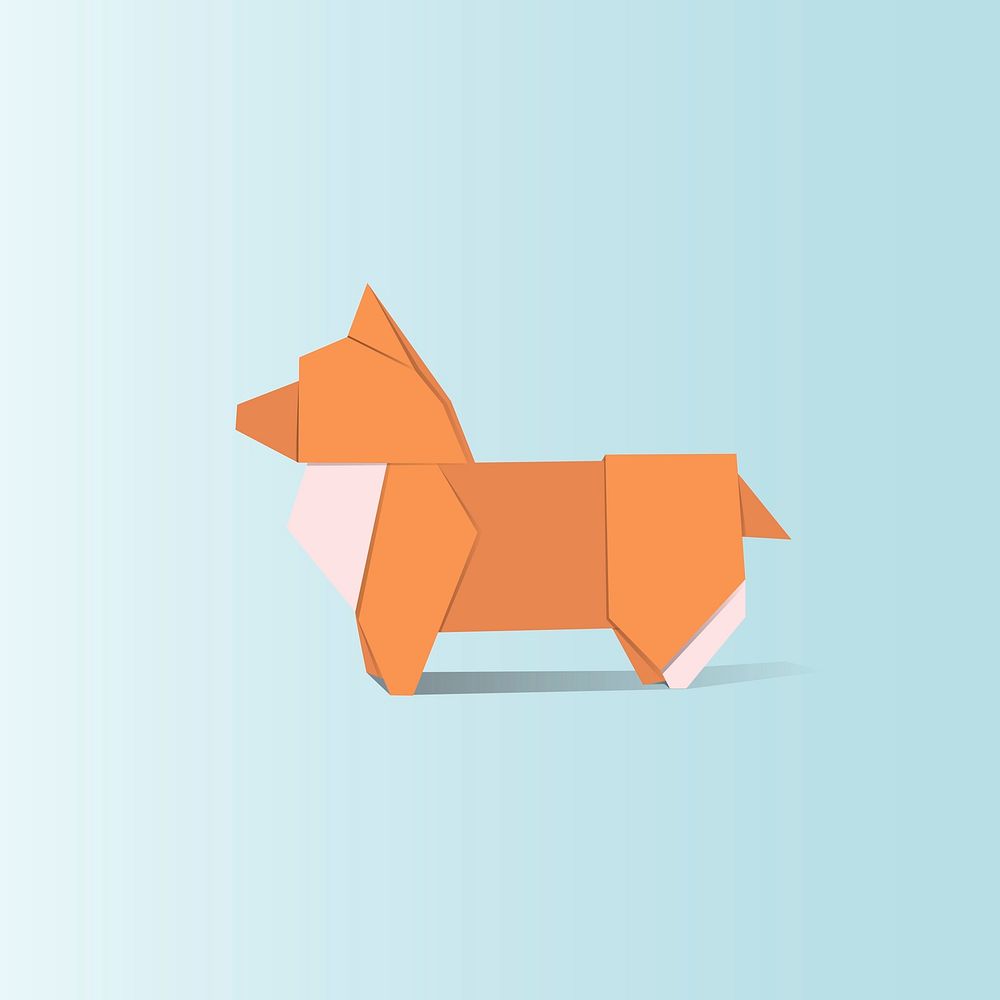 Animal origami vector