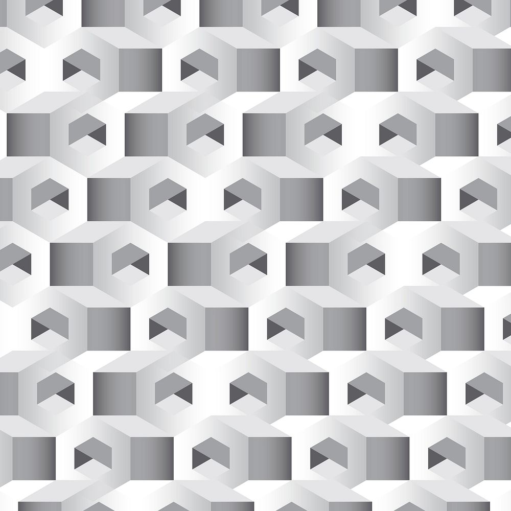 3D gray hexagonal patterned background | Free Vector - rawpixel