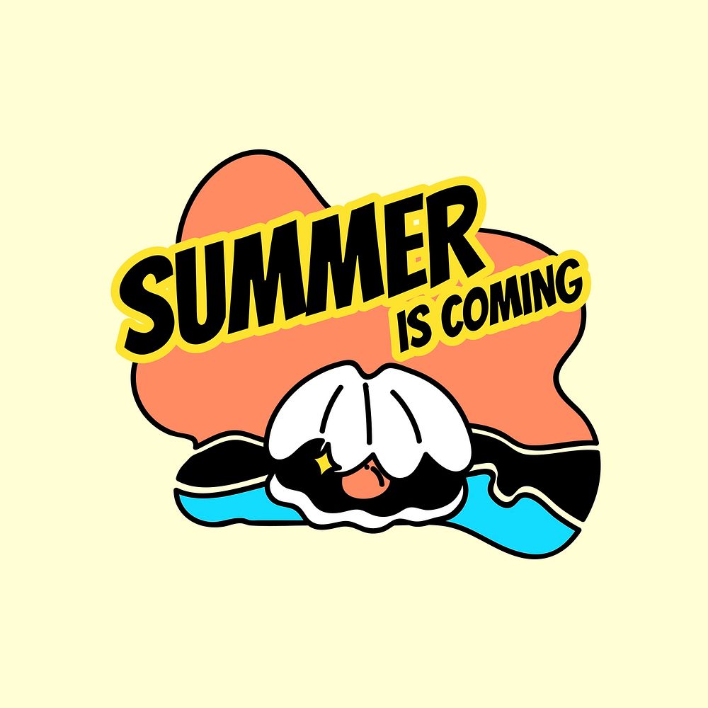 Summer is coming vacation vector
