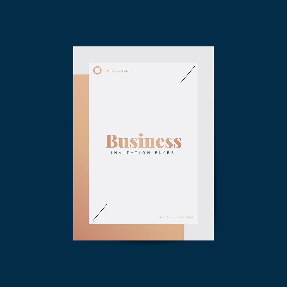 Business flyer template mockup vector