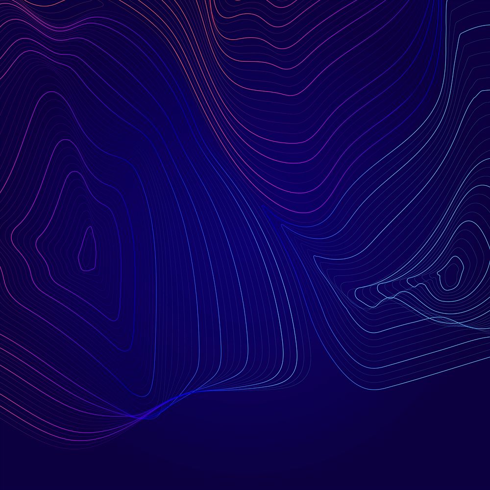 Blue and pink abstract map contour lines background