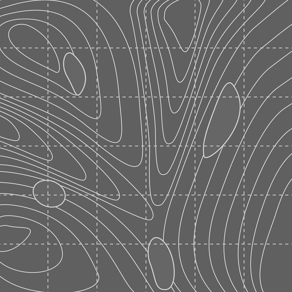 White and gray abstract map contour lines background